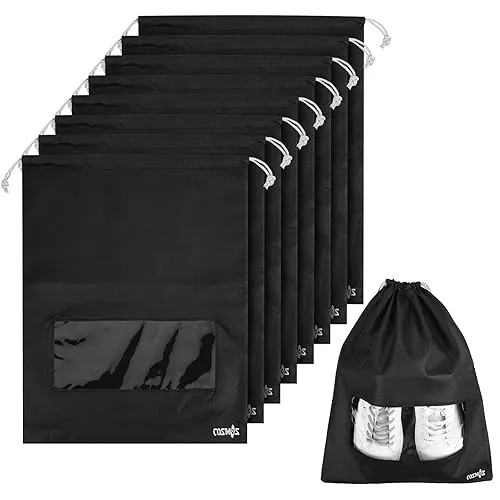 20%20Piece%20Travel%20Shoes%20Storage%20bag%20with%20clear%20window%20non-woven%20with%20PVC%20Bag%20-%20Image%205