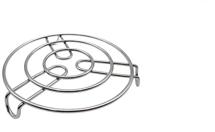 Roster Papad Roti Stand Charcoal Stainless Steel Grill Roast Grill Stand Charcoal Hand Warmer Rack Stand Round Shape Size 8 Inch 1 kg Roaster  (Steel)