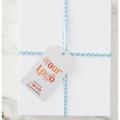 100 Pcs Rectangular Custom hang tag printing. 