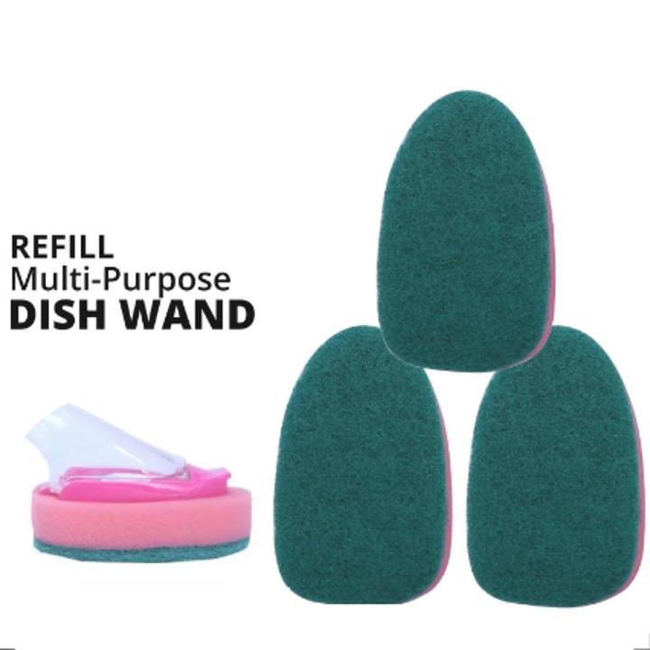WBM Multi-Purpose Dishwashing Sponge, 3 Pcs | Dish Wash Sponge Refill