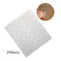 240Pcs Disposable Transparent Nail Art Stickers False Fingernail Adhesive Tips. 