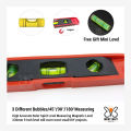 Magnetic Spirit Bubble Level With 3 different angle bubbles. 