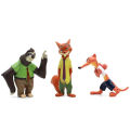 12Pcs/Set Disney Zootropolis Cartoon Action Model Doll Toys Anime Figures Judy Hopps Nick Wilde Fox Rabbit Kids Christmas Gifts. 