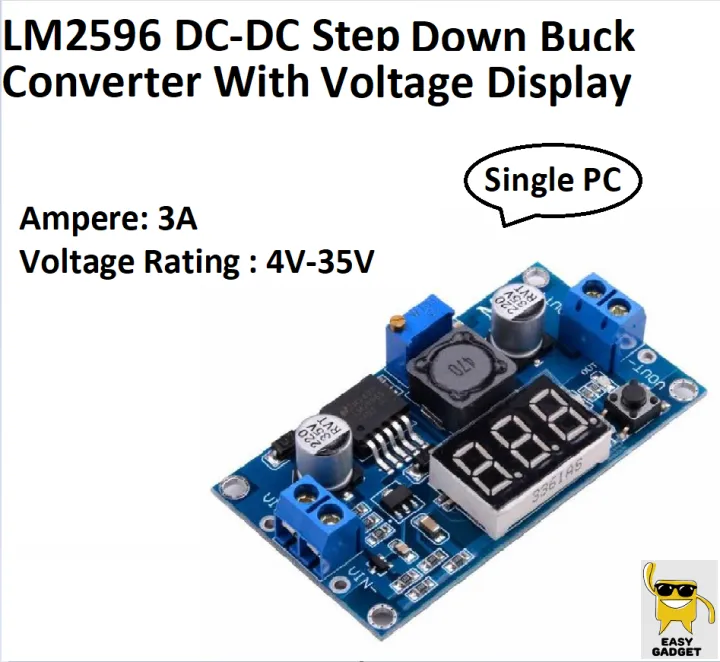 LM2596%20DC%20to%20DC%20Adjustable%20Step%20Down%20Buck%20Converter%20/%20IC%20%7C%20Mini%20Module%20%7C%20Step%20Down%20Power%20Supply%20with%20Digital%20Voltage%20Display%20-%2024V%20to%2012V,%205V,%203V%20-%20Image%202