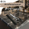 OCBA Professional Hairdressing Thinning Teeth Scissor for Texturizing & Styling Stainless Steel with Removable Finger Ring for Barbers Hair Cutting, Salon, Children, Men & Women. 