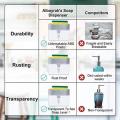 Soap Dispenser Push-Out Liquid Dispenser Kitchen Dishwashing Brush Scouring Pad Detergent Automatic Dispenser. 