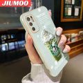 JIUMOO For Xiaomi MI Redmi Note 10 5G Note 11 SE 5G POCO M3 Pro 4G POCO M3 Pro 5G Case Fashion Cartoon Ice Side Edge Cases Thin Luxury Plating Pattern Casing Soft Silicone Back Cover. 