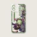 Genshin impact kaeya phone case telefoon for iPhone 13Promax 14 13 12 11 pro Max mini transparent fine hole soft cover. 