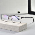 Spectacle frame rectangular glasses frame clear lens women men eyewear optical frames myopia nerd black alloy eyeglasses frame. 