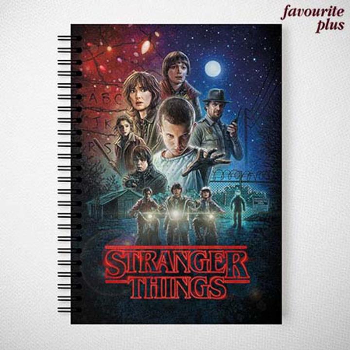 Strange Notebook Favourite Plus Stranger Things Custom Printed A4 University Notebook ...
