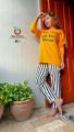 yellow New LMS printed summer night suit for women soft n comfortable febric. 