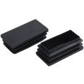 FLYEER 2020 130Pcs Plastic Square Tube Inserts End Blanking Caps Black - 100pcs 20mm x 20mm & 30Pcs 25X50mm. 