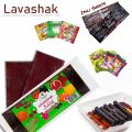 20 Pcs Set - 10 Lavashak Fruit Lather Sheets - 5 Churan Chat Masala Powder - 5 Mix Imli Souse's - Irani Imli Strips Roll Chooran Chaat Masala Khati Methi Sweet and Sour Layer Viral Choran Rolls Taili lavashak fruit leather Pack Of 20 STRIPS. 