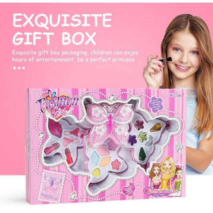 Butterfly Makeup Toy For Kids (Box packed)3 layers