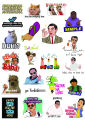 Funny Desi Meme Stickers  Bollywood & Desi Dialogue Stickers  22 Pieces of  Trending Meme Dialogue Stickers  For  Decoration Journals Scrapbooks Laptop Mobile  Dairies And Gifts  Best Quality 2 inch Adhesive Girls And Boys Vibes. 