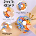 Pop it Spinner Watch, Rotating Push Bubbles Fidget Sensory Toy for Kids and Adults, Autism Special Needs Stress Relief Hand Finger Press Dimple Silicone Adjustable Bracelets. 