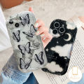 MissConnie Art Fashion Graffiti Creativity Case for Infinix Smart 6 7 5 6 Plus Hot 11 10 20 9 8 12 30 Play Hot 9 10Lite 8 30i Note 12 G96 Night Starry Sky Moon Butterfly 3D Wavy Curved Edge Soft Cover. 
