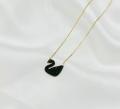 Luxuria Gold Stylish Duck Pendant Swan Chain Necklace For Women's & Girls. 