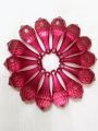 10/15 pcs Pink Faceted Crystal Plastic Drop Tussle Bead - DIY Craft, Jewelry, Dress Ornaments and Décor. 