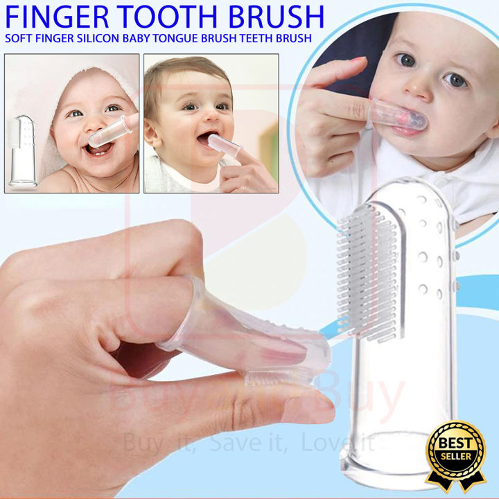 Baby Kids Silicone Finger Toothbrush Soft Safe Baby Teether Toothbrush Gum Brush For Children Clear Massage Dental Care