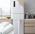 Self Adhesive PVC Wallpaper Sheet for Kitchen Cabinet Door Wall Table Fridge White. 