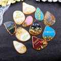 12 Sheets Letter Resin Stickers, Small Alphabet Number Stickers, Alloy, Self Adhesive, Gold and Silver, 3mm/4.5mm Tall. 