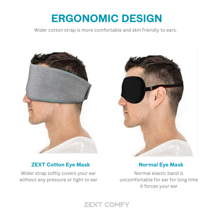 ZEXT%20Cotton%20Sleep%20Eye%20Mask%20for%20Men%20Women%20Travel%20Blind%20Fold%20Zero%20Pressure%20Sleeping%20Eye%20Mask%20with%20Adjustable%20Strap%20-%20Image%207