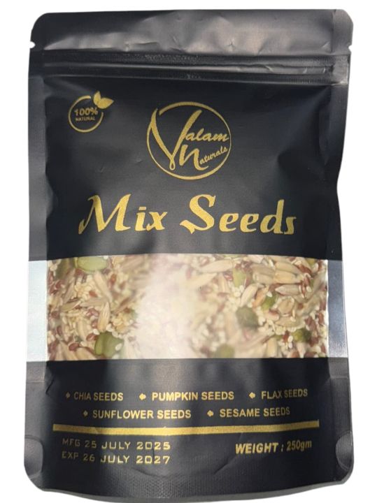 Premium Mix Seeds For Eating 250g - 5 in 1 Seeds 100% Natural and ...