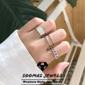 Stylish Pack of 3 Rings For Girls Birthday Gift Punk Cool Hip Pop Rings Size Adjustable Alloy Rotate Ring For Women Party Gift Black Rings For Girls Soomas Jewels Rings. 