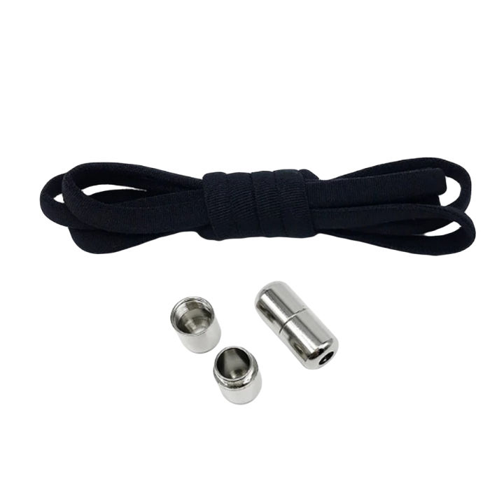 Shoe Laces with Metal Lock Laces Shoe Strings Elastic No Tie Shoelaces Semicircle Shoe Laces For Men and Adult Sneakers Shoelace