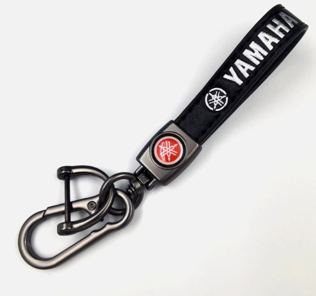 YAMAHA Genuine Leather Car Keychain – Stylish & Durable Key Holder for Car Lovers