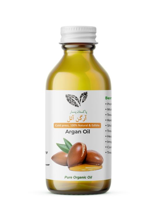 Argan Oil (آرگن آئل) - 120 ml – pure & Organic - Edible - Cold Pressed - Premium Quality