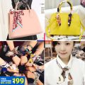 Parsimonious Twilly Scarf 91-104# Ladies' Twilly Ribbon Bag Tied Handle Bag Twilly Small Scarf 104 Colors 90*4cm WJ1033. 