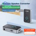 Wireless Speaker Converter Wireless Bluetooth Audio Adapter with Built-in Mic for Low Latency Hifi Sound 2-in-1 Receiver Compatible with 3.5mm Interface Southeast Asian Buyers' for Wired. 
