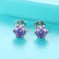 [ New ] Direct Sales Moissanite Stud Earrings Artificial Diamond Men's Single Trendy Men's Earrings Men's and Women's Same Classic Six-Claw. 
