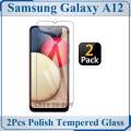 2Pcs Samsung Galaxy A12 Tempered Glass Screen Protector Polish Glass For Samsung Galaxy A12. 