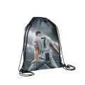 Ronaldo CR7 Drawstring Bags For Girls & Boys / Bags For Kids - Digitally printed on cloth by Zezo. 