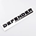 1X 3D Black Gray ABS Lettering Badge Emblem 90 110 Tailgate Sticker Defender Trunk Decal Car Logo. 