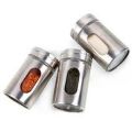 Seasoning Stainless Steel Spice Jar Boxes Kitchen Holder Spice Storage Jars - 6 Pcs Set. 