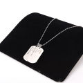Light Steel Ball Neck Chain for ID Card, Pass Badge Holder, Pendant necklace/ Army Personalized ID Card Stainless Steel Blank Double Dog Tag Necklace with docket - Made in USA. 