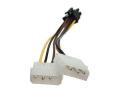 GPU POWER CABLE Molex 4-pin to 6-pin PCI Express (PCI-e) Power Adapter Cable for Video Card ( Branded ). 
