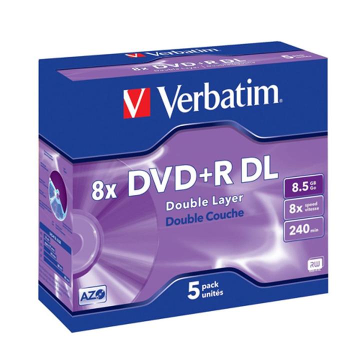 Verbatim 43541 DVD+R Double Layer 8X 5pk