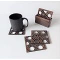 Tea Coffee Coaster, Placemat, Brown Color, Beautiful Pattern. 