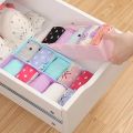 Undergarments Innerwear Cosmetic Makeup Drawer Organiser Partition Grids Storage Box (Assorted Colour, Standard Size). 