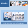 12 Pcs Maries Permanent Fabric Paints Set Dope Dyeing Textile Paints For Clothes Waterproof Burlap. 