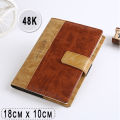 48K Leather Cover Notebook Diary 240 Pages – 18cm x 10cm. 
