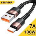 Essager 7A Type C Cable Wire Multi Protocol Compatibility QC VOOC IQOO SCP AFC Fast Charging USB Charger Data Cable For Xiaomi Realme Oneplus Huawei OPPO Samsung Vivo Honor Mobile Phone. 