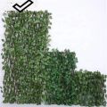 Retractable Wooden Fence with Green Leaf-Artificial Wooden Green Leaf Fence 2 feet (24 inches)-Small Retractable Money Plant Leaves Fence- Bail of leaves - Wood Vines Climbing Frame Gardening Plant Home Decoration Size 2 feet. 