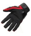 Motorbike Carbon Fiber Powersports Racing Gloves - Red. 