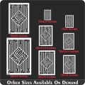 Modern kufic Kalma Calligraphy Islamic Reusable Stencil for Canvas and wall painting.ID#4083. 